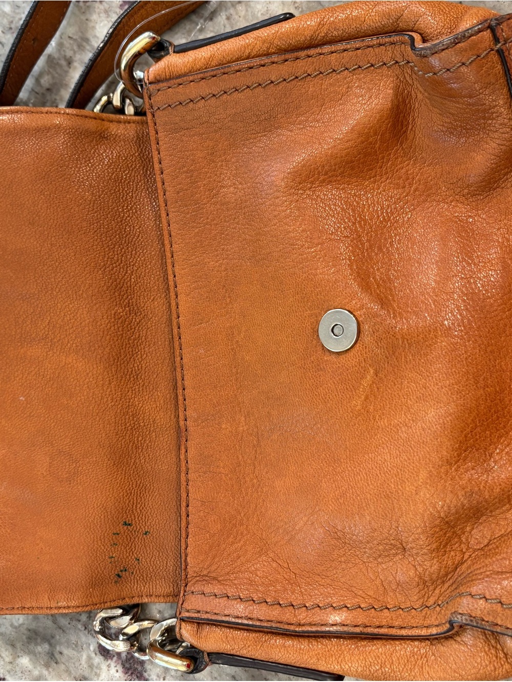 Michael Kors Tan Leather Crossbody with Gold Hardware - Picture 6 of 14